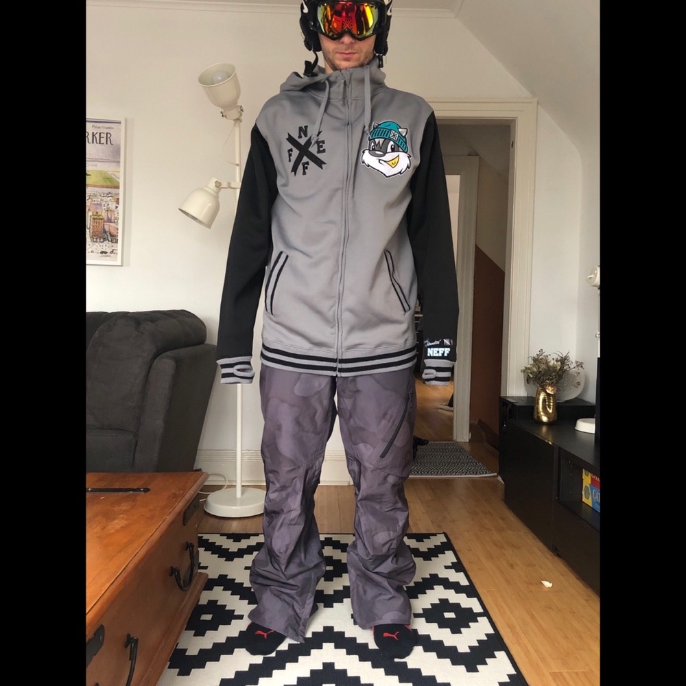 Burton AK pants and NEFF soft shell Ski Snowboard